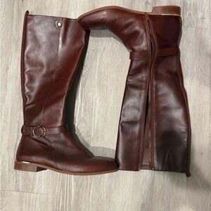 Alex Marie Brown Leather Knee-High Boots